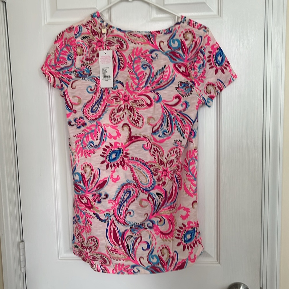 NWT Lilly Pulitzer Coconut Flitting About Shirt, S - Picture 2 of 5